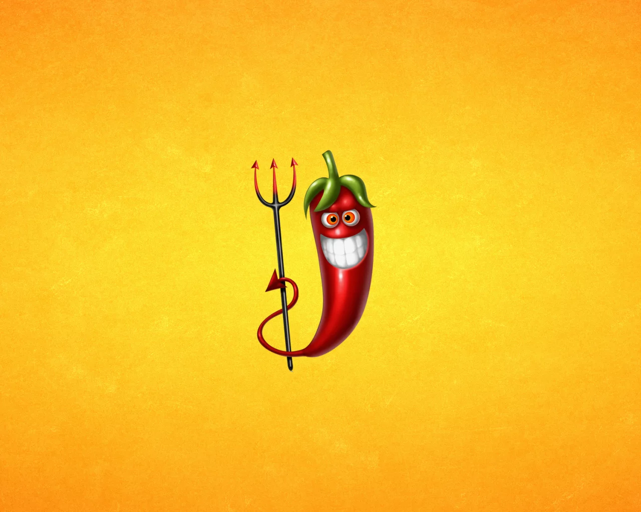улыбка, красный, перец, светлый фон, pepper, трезубец