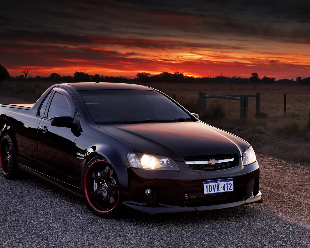 шевроле, вечер, chevrolet lumina ss, пикап