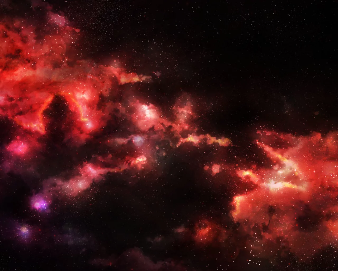 nebula, туманность, космос, красная