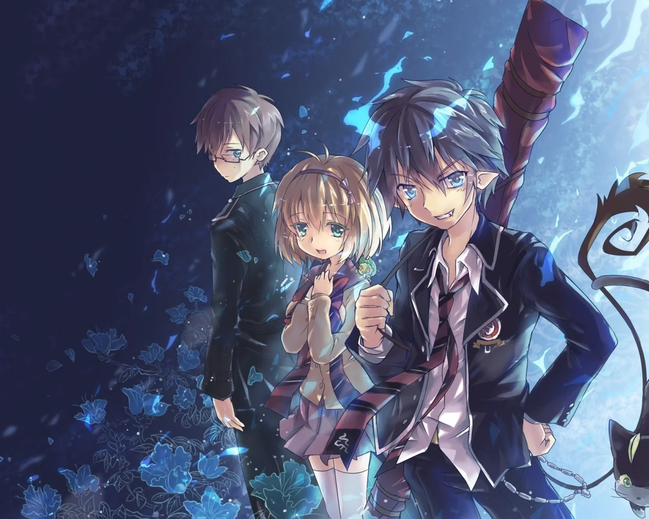 north abyssor, аниме, арт, синий экзорцист, blue exorcist, ao no exorcist