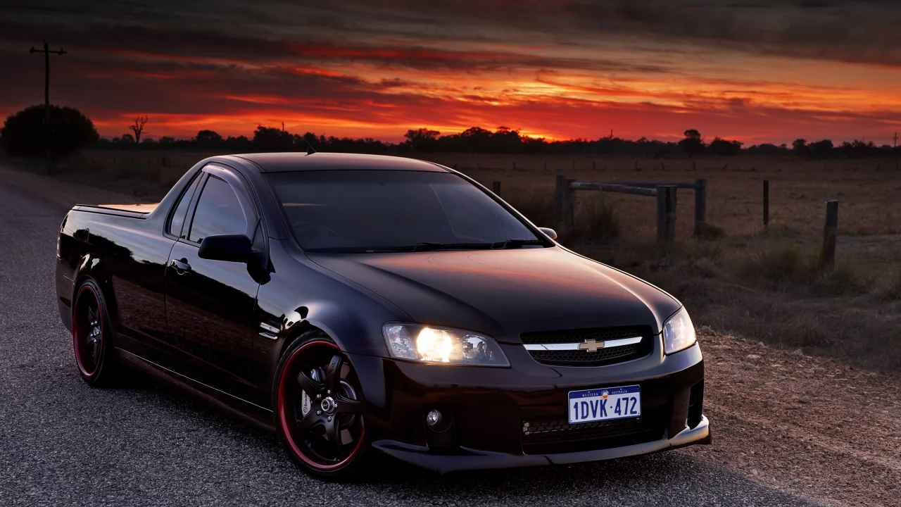 шевроле, вечер, chevrolet lumina ss, пикап