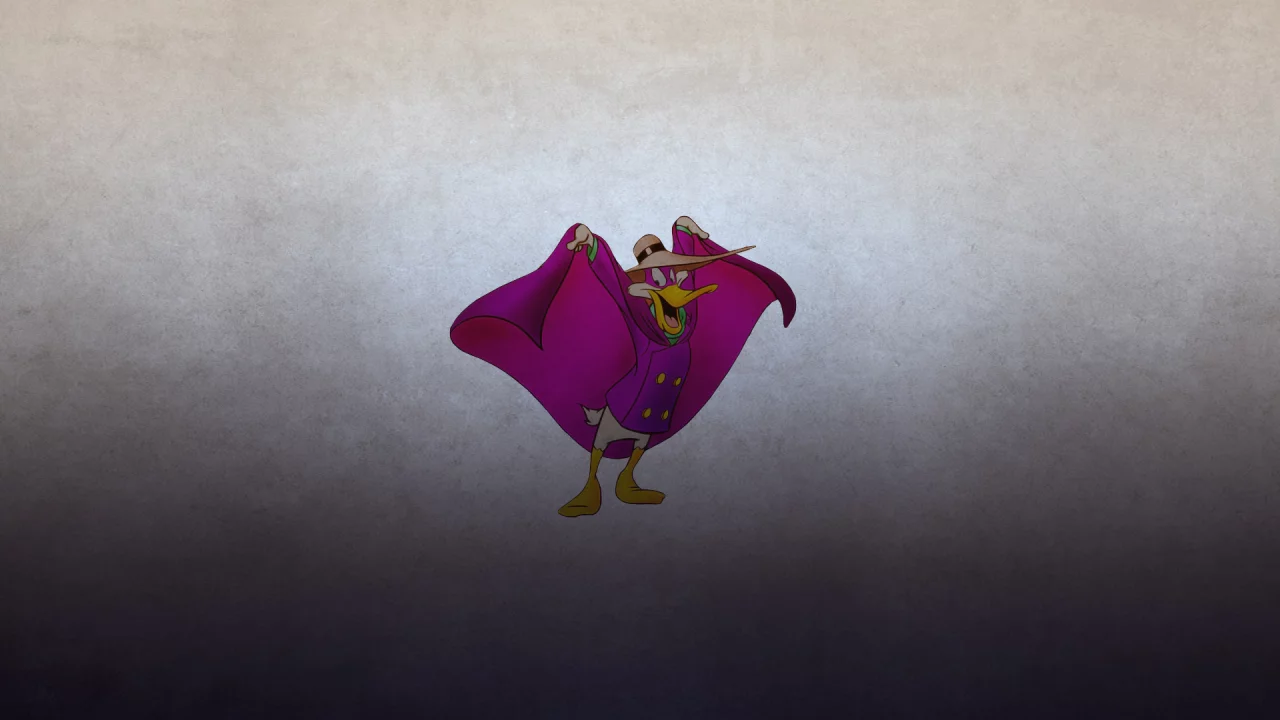 darkwing duck, чп, черный плащ, селезень, минимализм