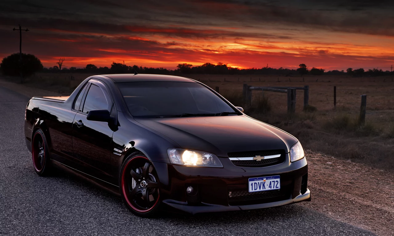 шевроле, вечер, chevrolet lumina ss, пикап