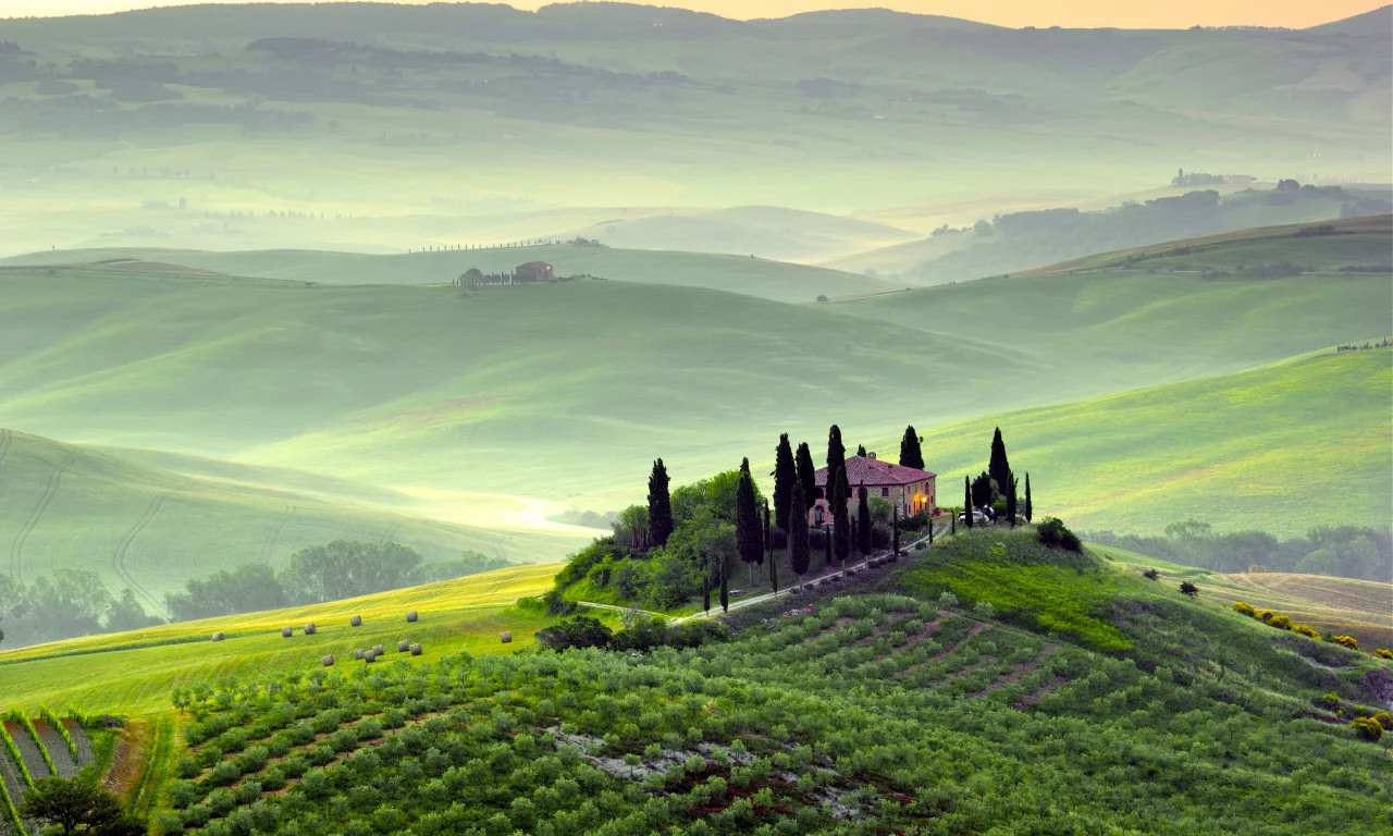 италия, пейзаж, tuscany, тоскана, пьенца, toscana, italy, pienza