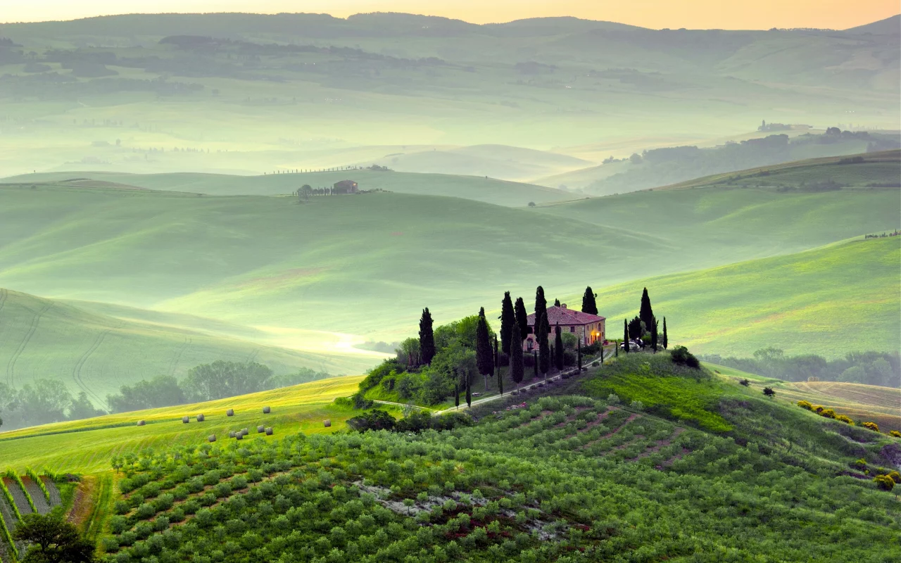 италия, пейзаж, tuscany, тоскана, пьенца, toscana, italy, pienza
