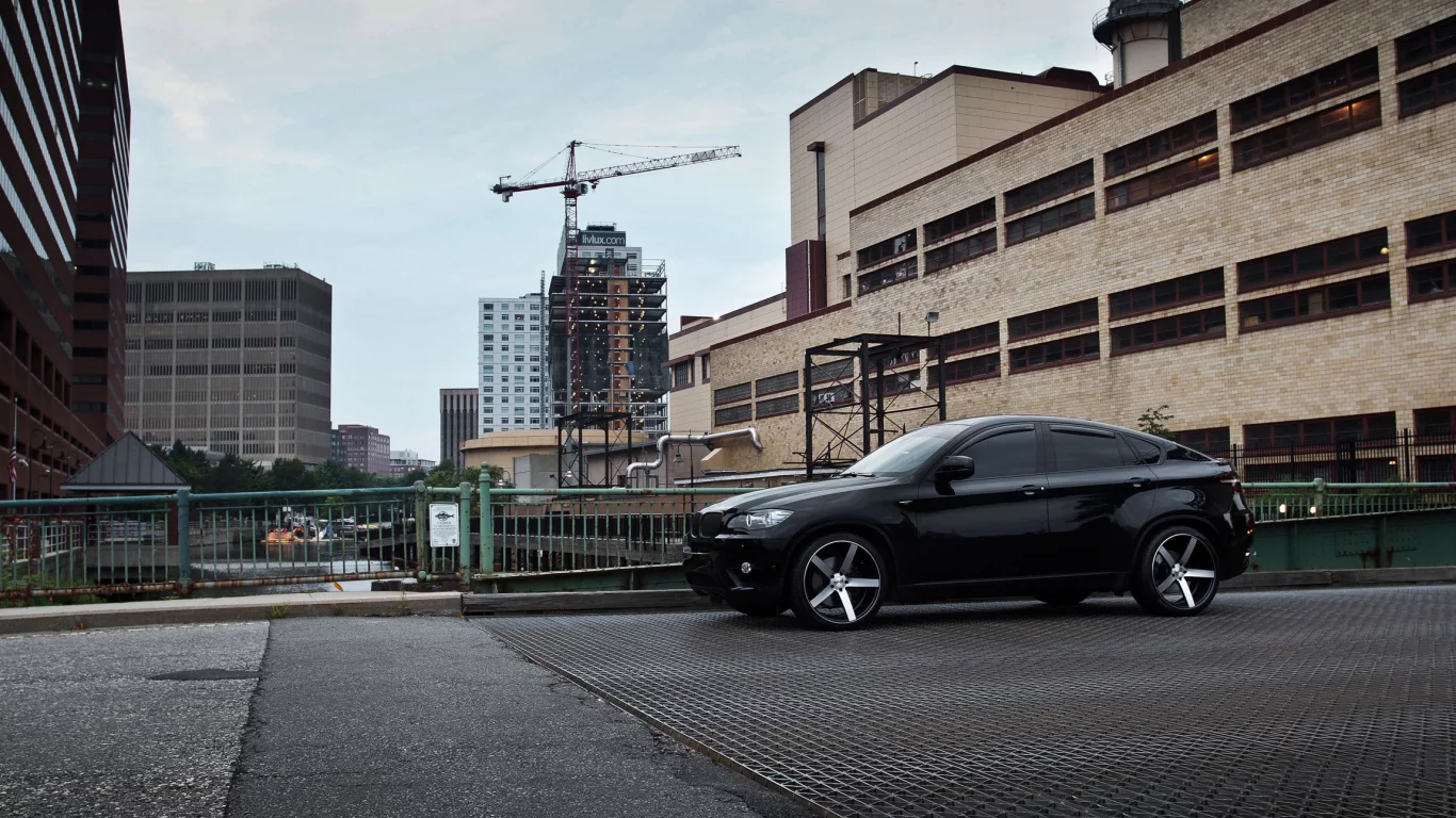 джип, bmw x6, дома, диски, tuning, черный, бмв икс шесть, vossen