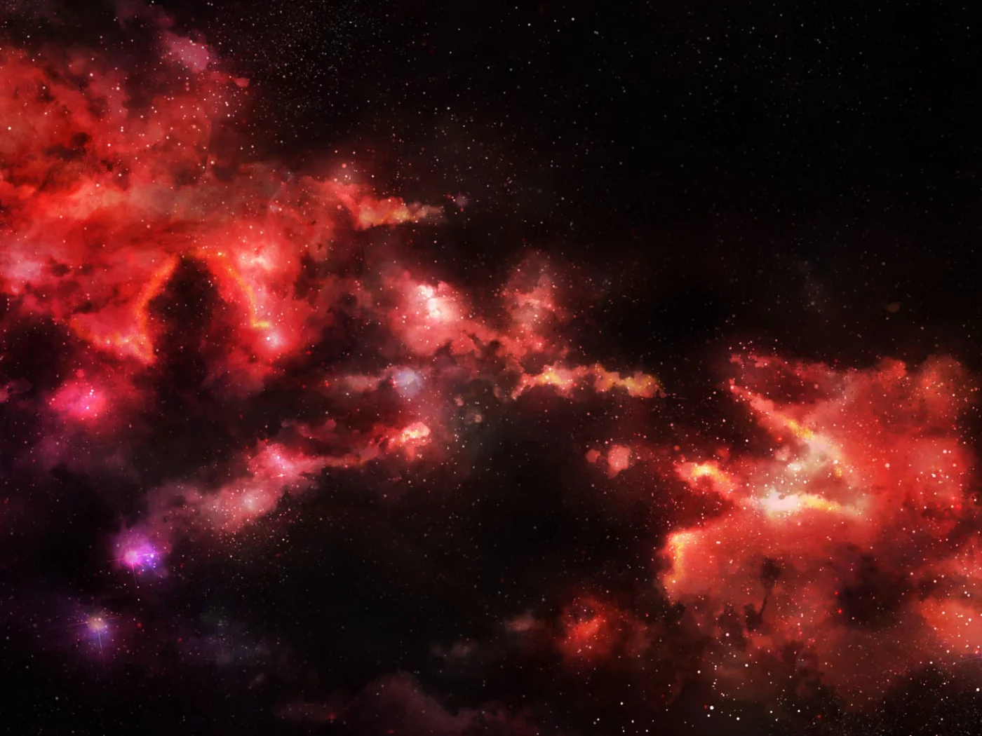 nebula, туманность, космос, красная