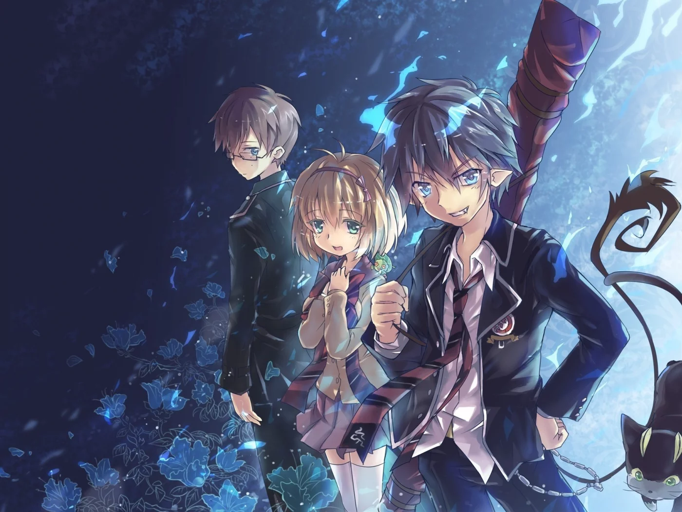 north abyssor, аниме, арт, синий экзорцист, blue exorcist, ao no exorcist