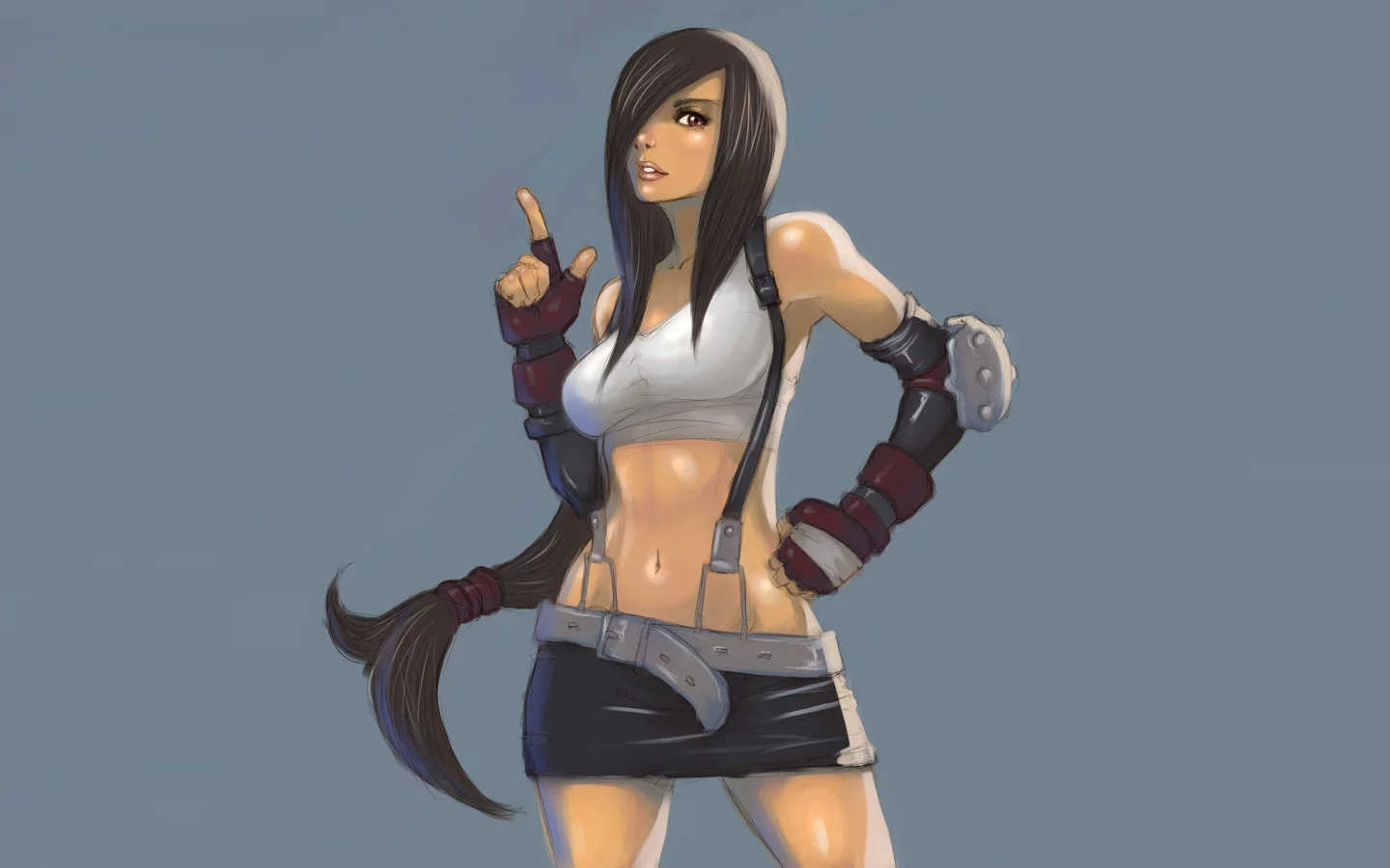 tifa, арт, тифа final fantasy, фон, lockhart, девушка