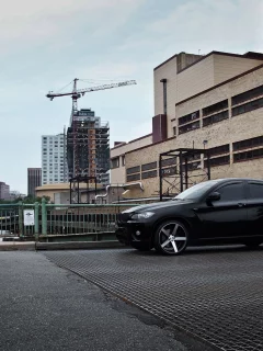 джип, bmw x6, дома, диски, tuning, черный, бмв икс шесть, vossen