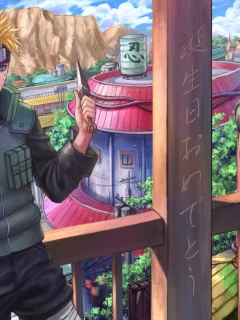 арт, город, нож, zhouran , парни, uchiha sasuke, naruto shippuden, uzumaki naruto