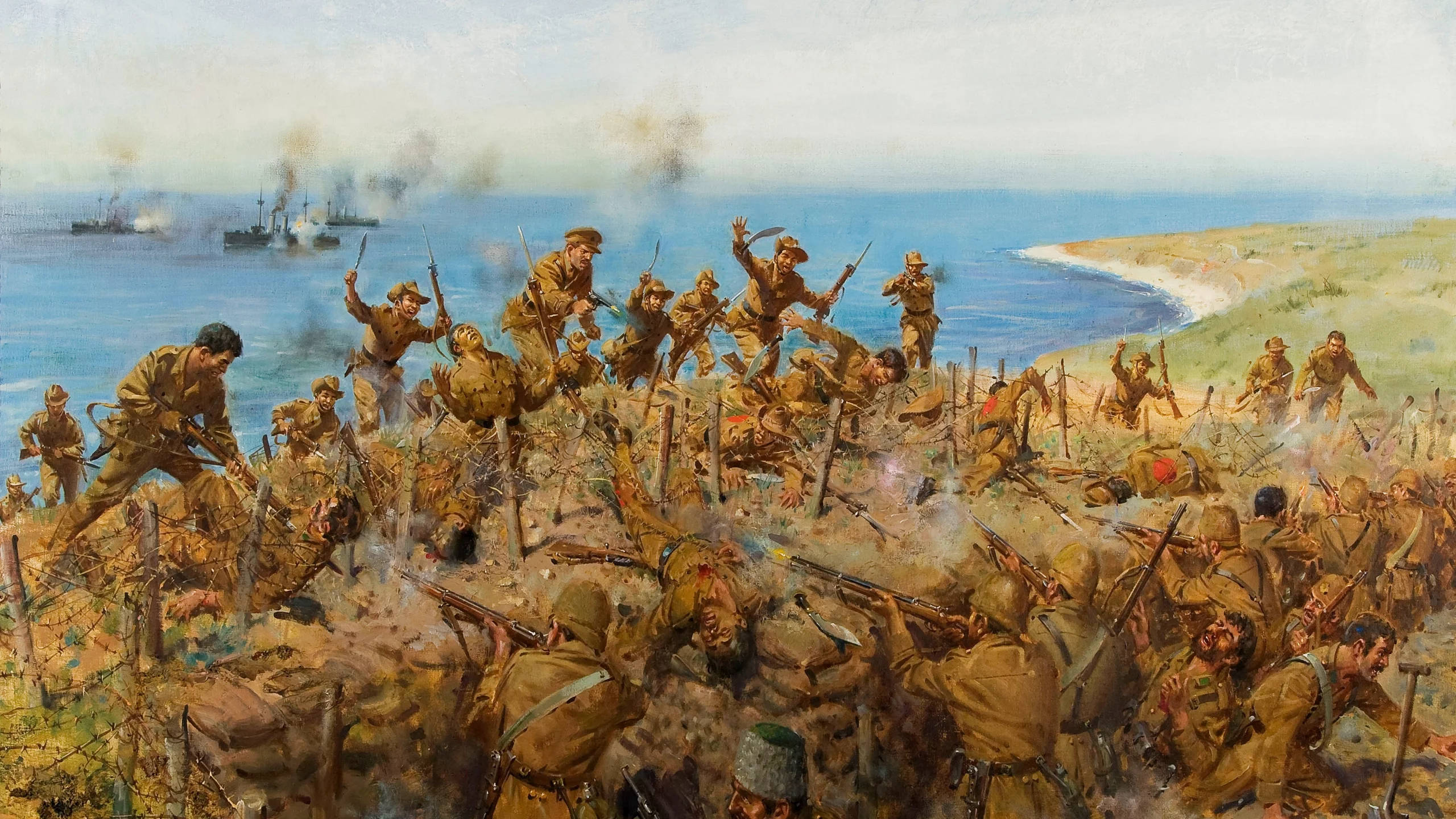 ww1, &amp;quot;the battle for sari bair&amp;quot;, художник теренс кунео