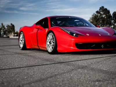 авто, феррари, красная, ferrari 458 italia