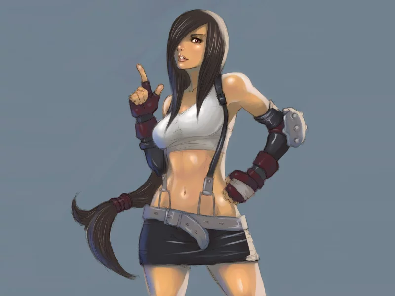 tifa, арт, тифа final fantasy, фон, lockhart, девушка