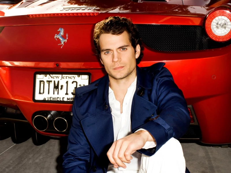 машина, henry cavill, генри кавилл, мужчина, красная, актер