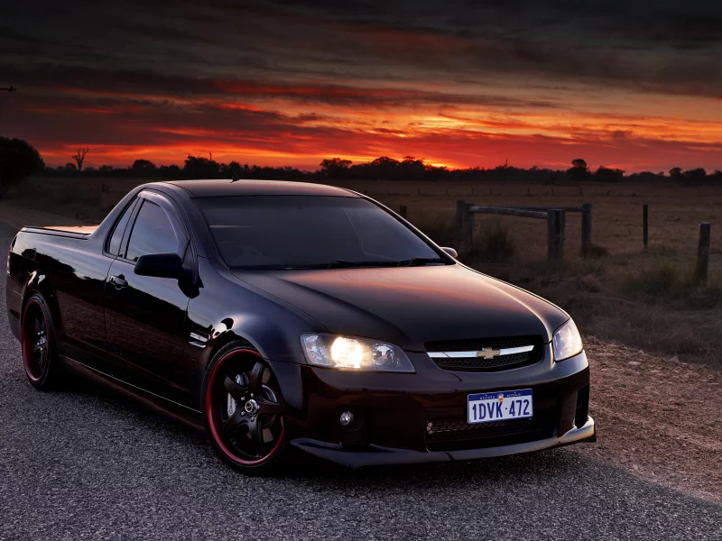 шевроле, вечер, chevrolet lumina ss, пикап