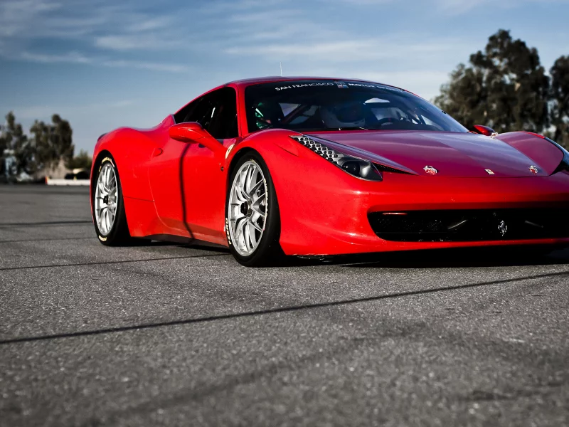 авто, феррари, красная, ferrari 458 italia