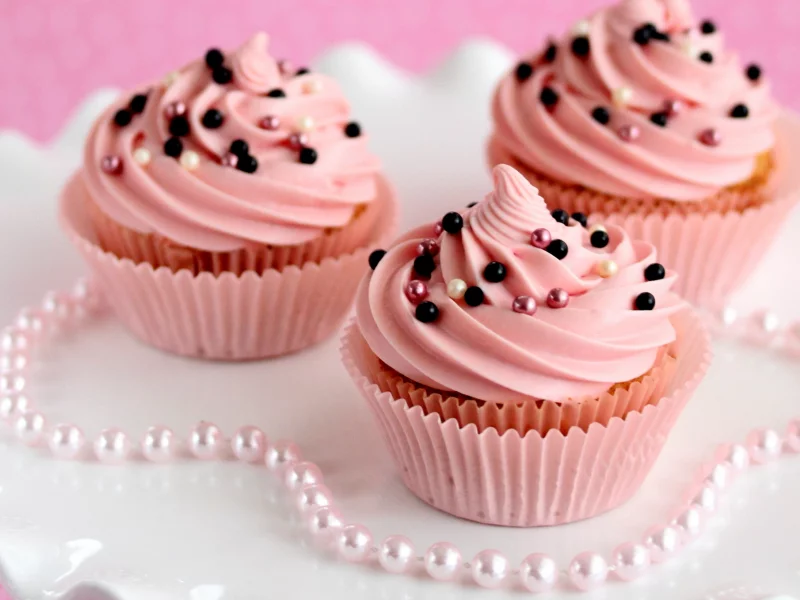 сладкое, пирожное, бисер, еда, крем, cupcakes, кексы, десерт