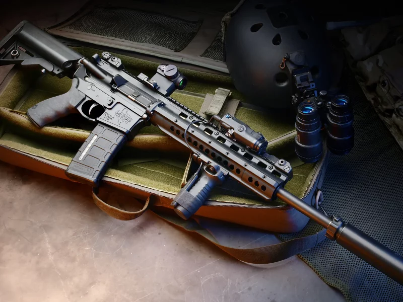 прибор, автомат, пнв, m4, assault rifle, ночного, видения, каска