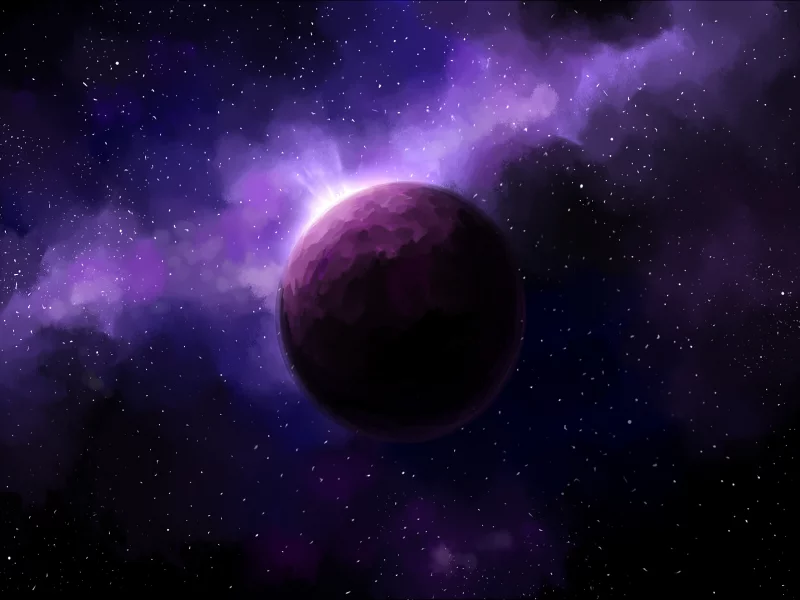 space, туманность, звезды, космос, свечение, планета