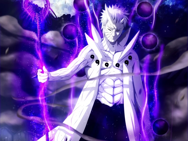 аниме, naruto, uchiha obito, арт, наруто, tobi, kortrex, луна, парень