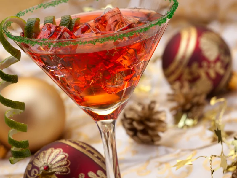 holiday, happy new year, balls, drink, merry christmas, cocktail, christmas decoration, ice
