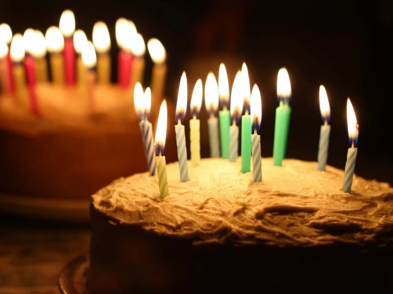 торт, праздник, свечки, happy birthday