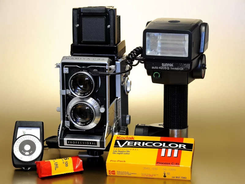 объектив, mamiya c33, со сменной оптикой, сдвоенная камера