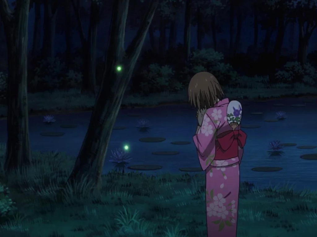 Нotarubi no mori e, девушка, озеро