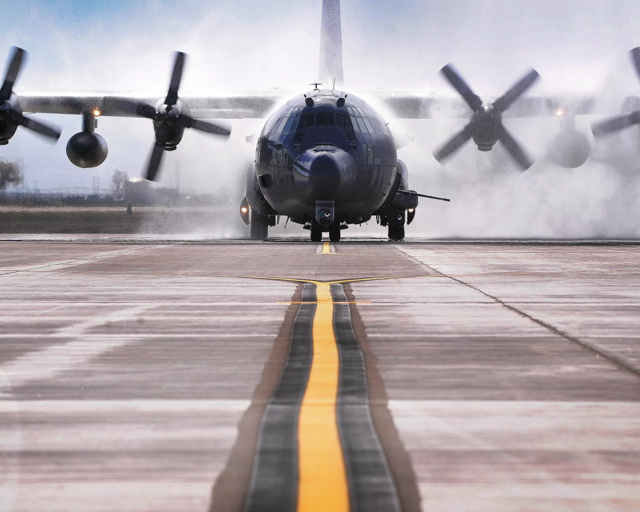 stinger ii, венты, самолет, полоса, грузовой, c 130w, взлет