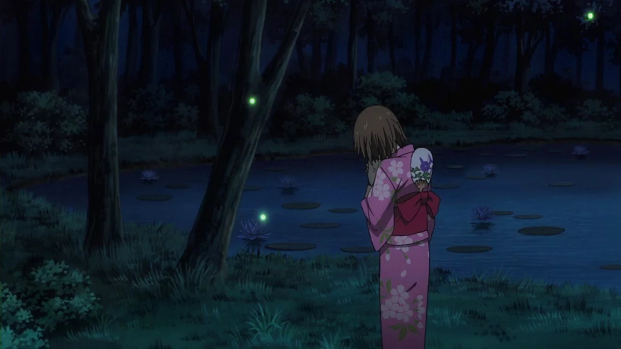 Нotarubi no mori e, девушка, озеро