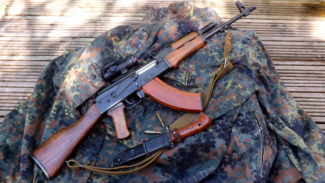 калашникова, модернизированный, автомат, akm, прицел