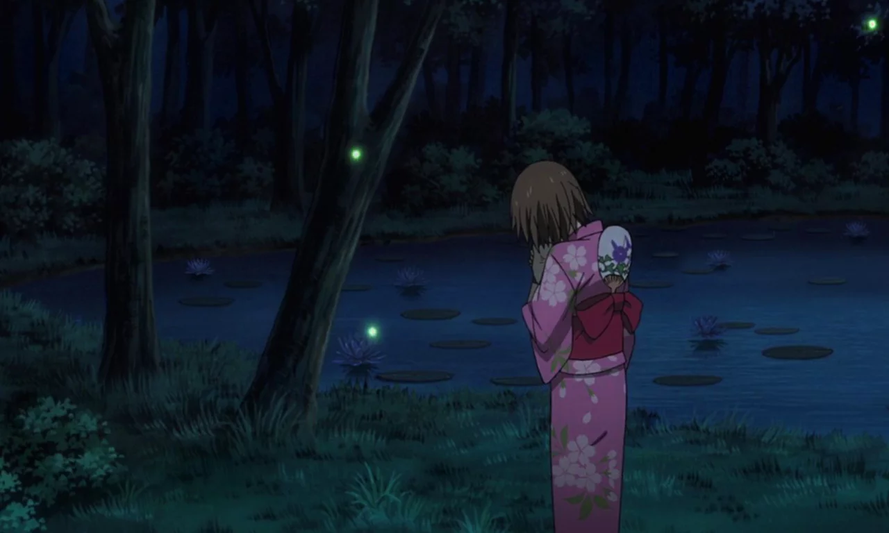 Нotarubi no mori e, девушка, озеро