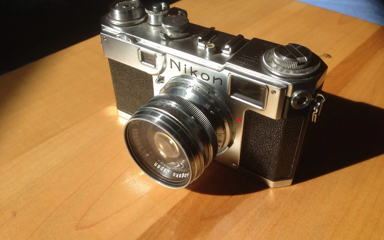 однообъективный, фотоаппарат, корпус, пленочный, nikon s2