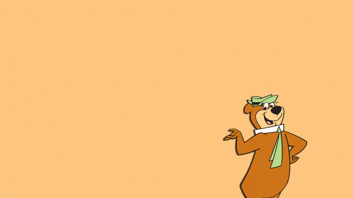 yogi bear, медведь йоги, улыбка, жест