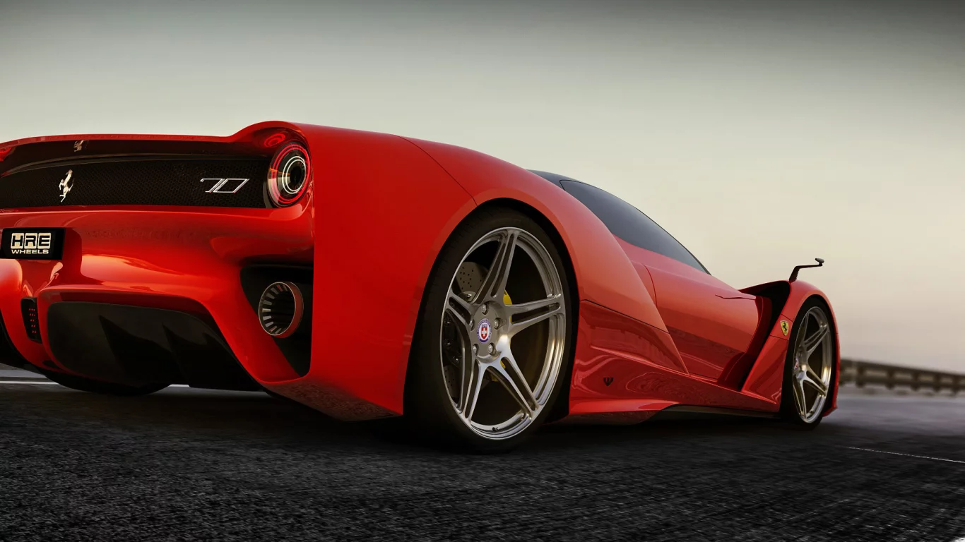 феррари, concept, ferrari, рендер