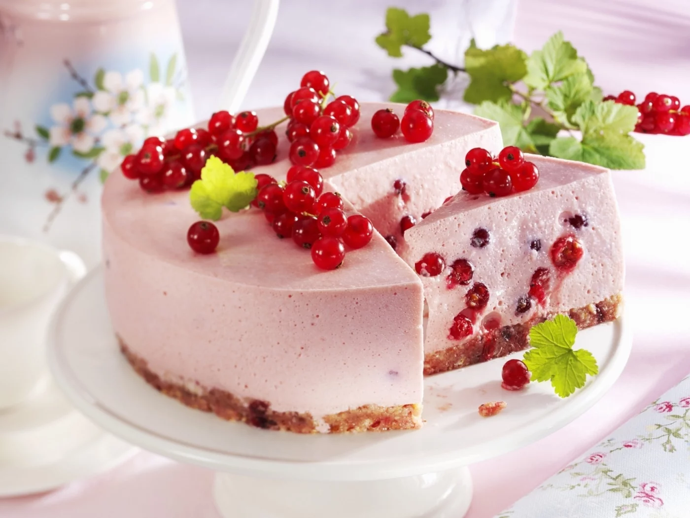 чашка, еда, десерт, пирожное, сладкое, смородины, торт