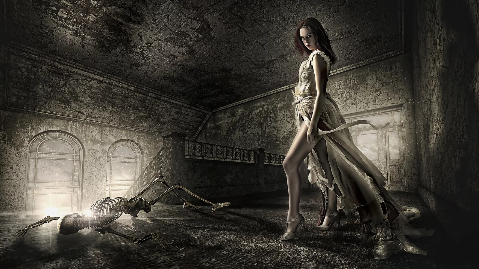 skeleton, lost, soul, death, dead, decay