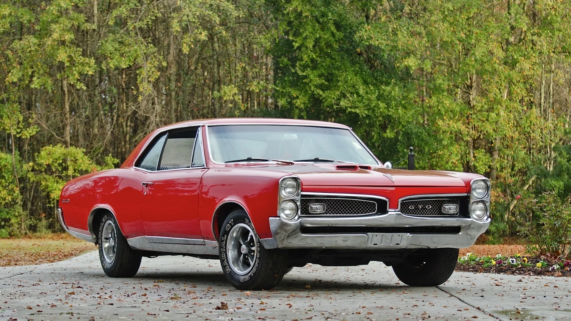 hardtop, понтиак, retro, 1967, pontiac, muscle car, classic, gto, гто, red, coupe