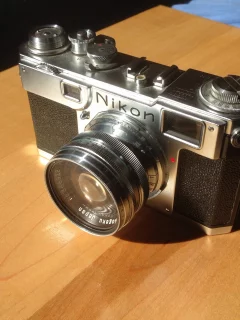 однообъективный, фотоаппарат, корпус, пленочный, nikon s2