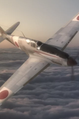 kawasaki ki-61, небо, &amp;quot;хиен&amp;quot;, арт