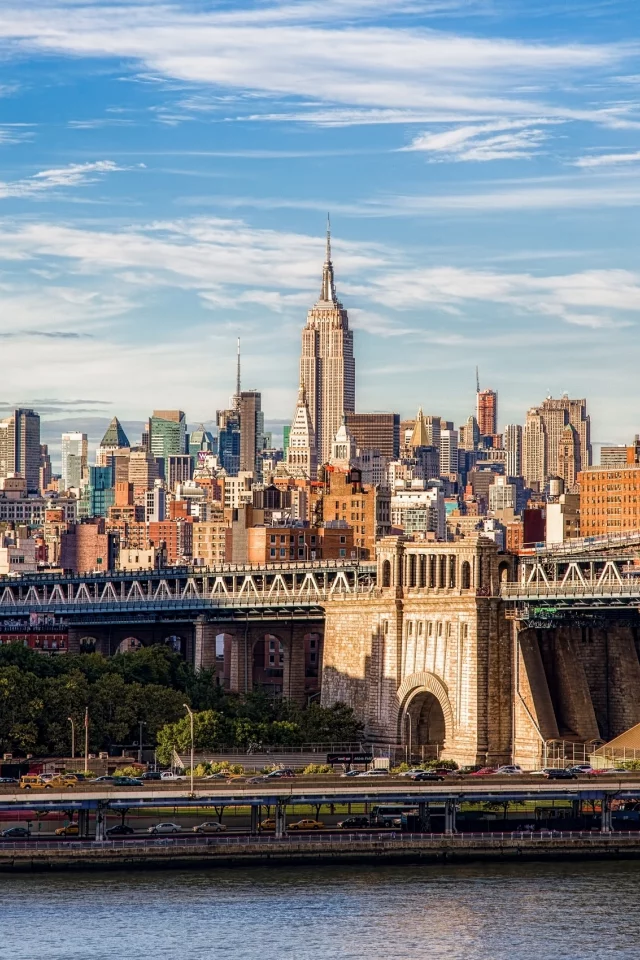 манхэттен, new york city, brooklyn bridge, бруклинский мост, manhattan