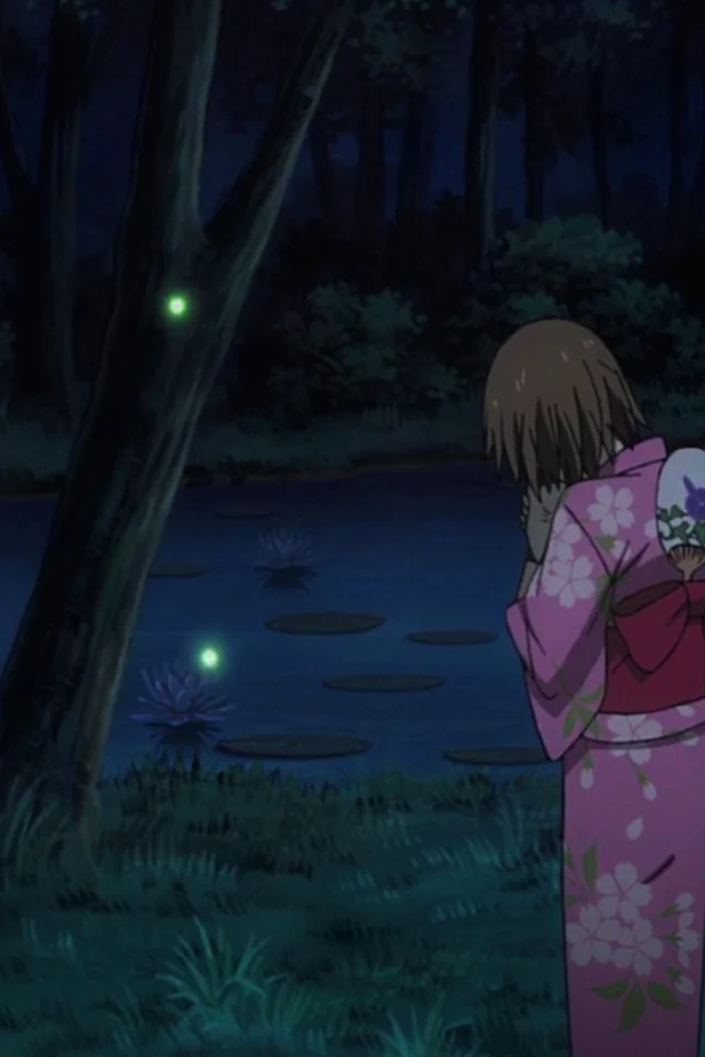Нotarubi no mori e, девушка, озеро