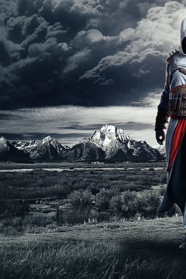 assassins creed, altair, облака, кредо убийц, альтаир, горы