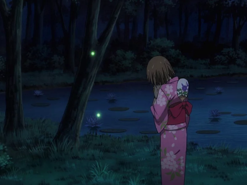 Нotarubi no mori e, девушка, озеро
