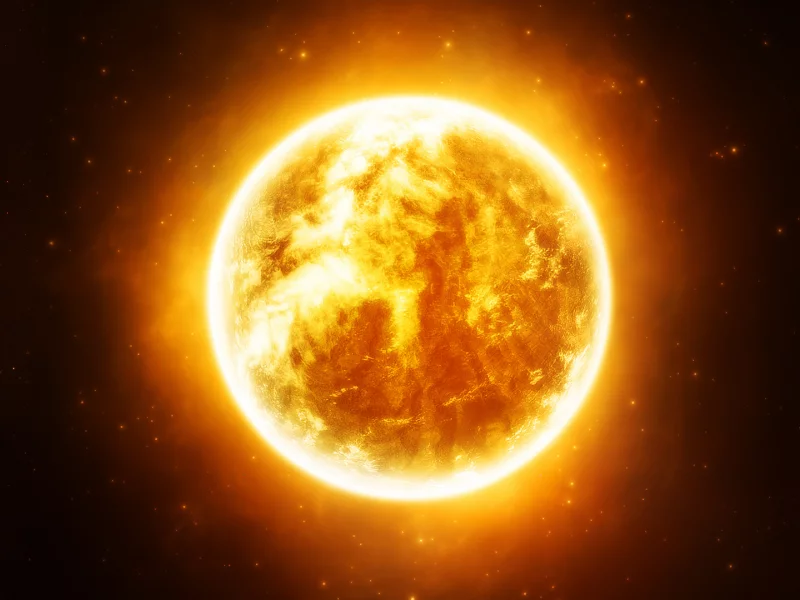 yellow, sun, sci fi