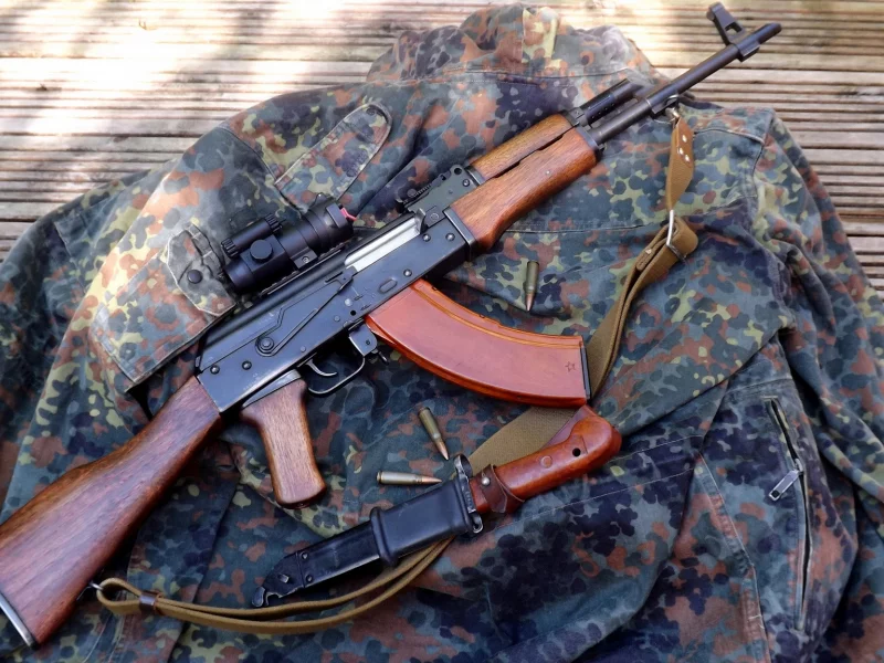 калашникова, модернизированный, автомат, akm, прицел