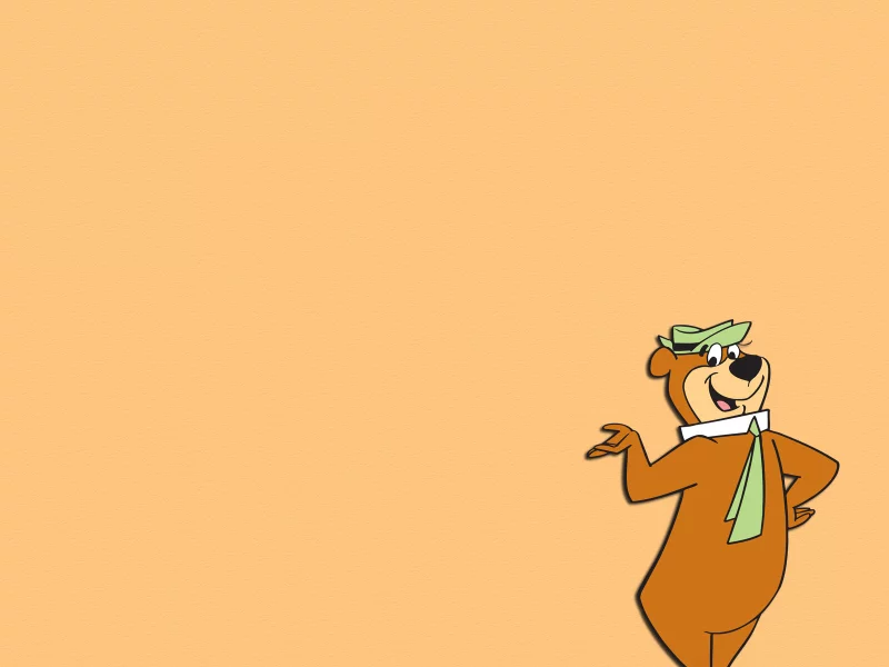 yogi bear, медведь йоги, улыбка, жест