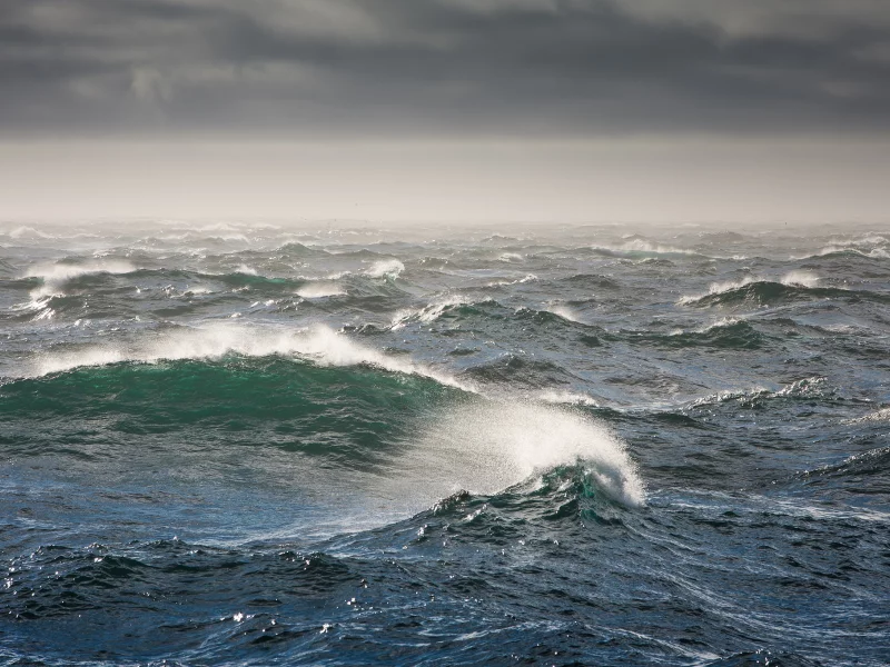 волны, шторм, берингово море, bering sea