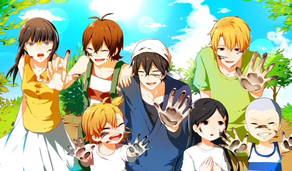 Barakamon, Нару, мива, сэйсю, хироси